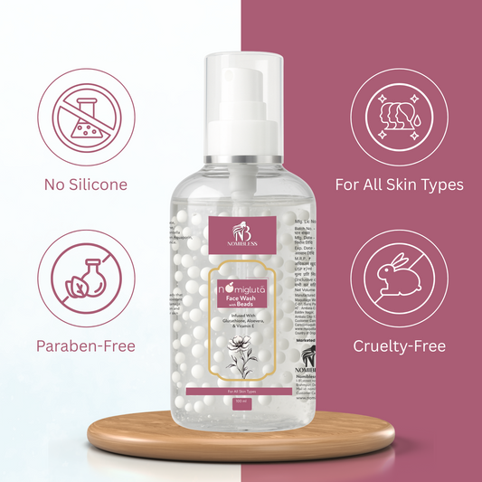 Nomi Facewash With Beads – Infused With Glutathione, Aloe Vera & Vitamin E